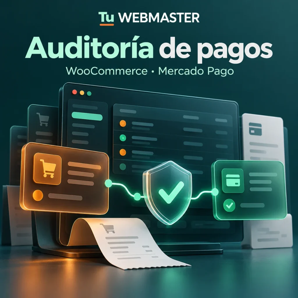 Tu WEBMASTER Auditoría de pagos: revisión de pedidos y pagos confirmados para WooCommerce y Mercado Pago