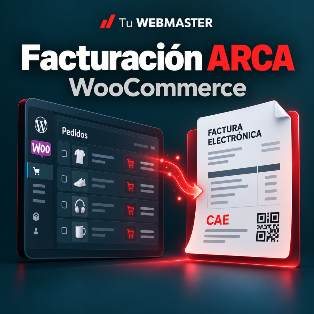 Facturación ARCA para WooCommerce: pedidos, comprobante electrónico y CAE de Tu WEBMASTER