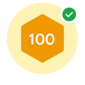 Medalla original de Search Console: 100 clics, 10/9/2026